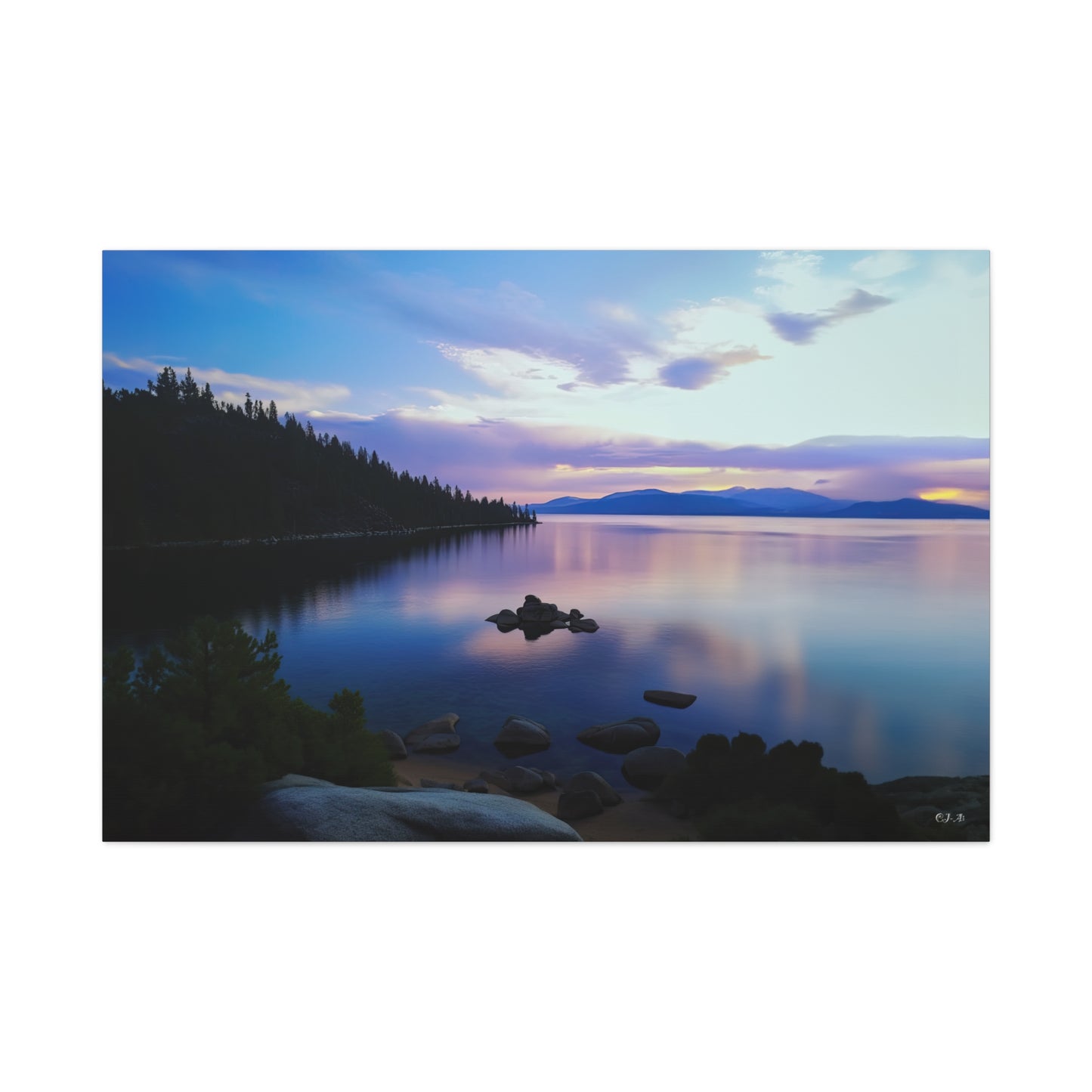 Lake Tahoe Purple Haze (Landscape, Stretched)