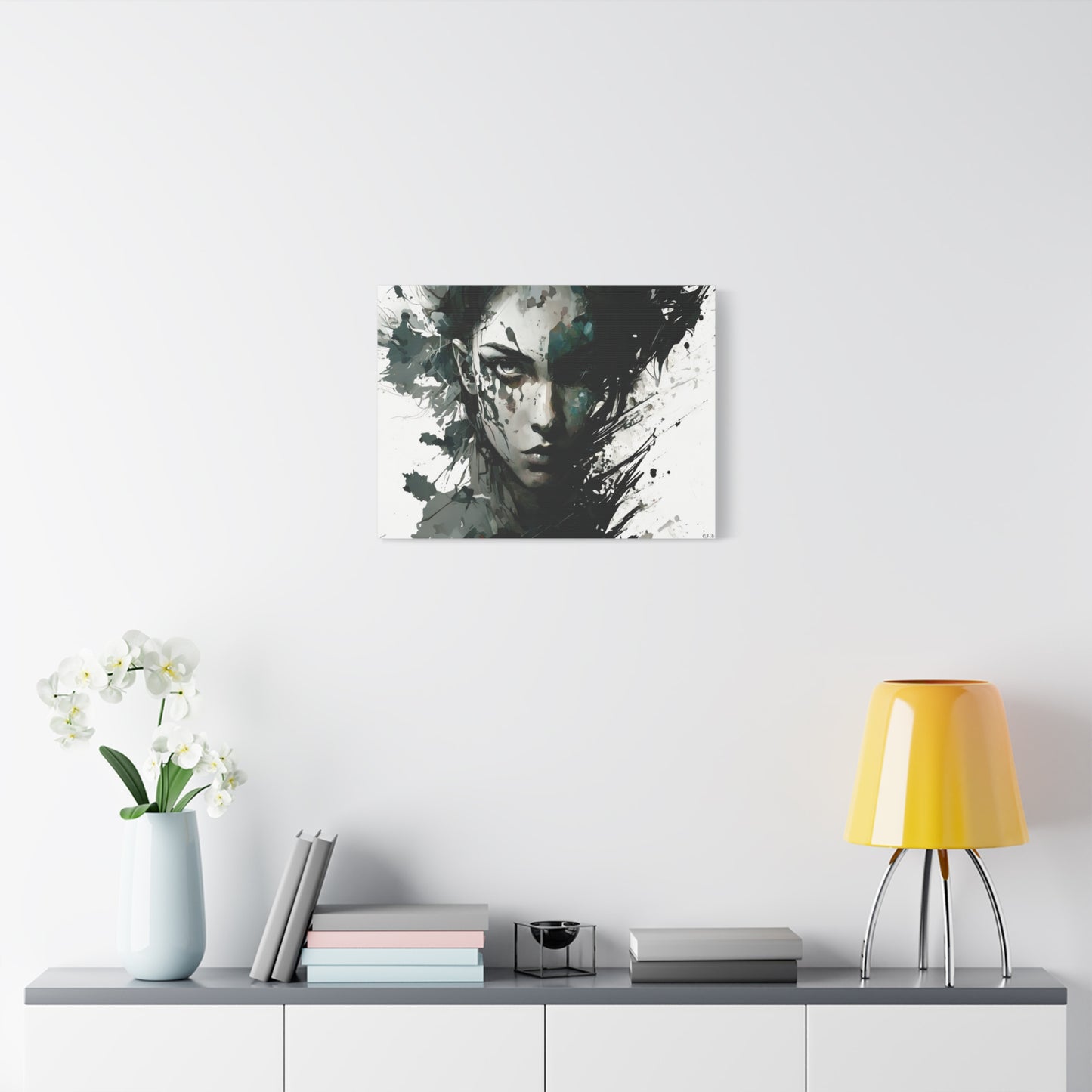 Abstract AI Woman (Landscape, Stretched)