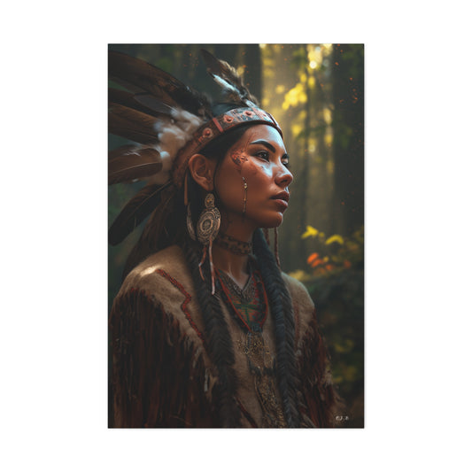 Native American Princess (Portrait, Stretched, 1.25")