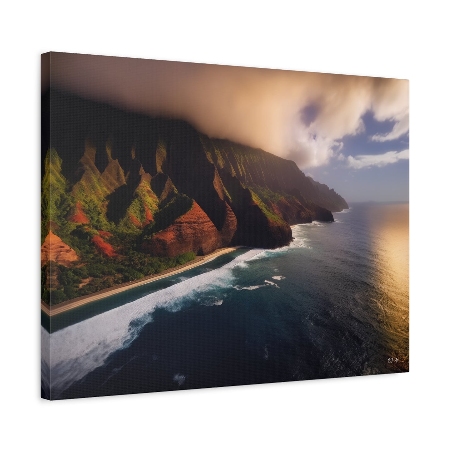 Napali Coast, Hawaii  (Landscape View 1, Stretched)