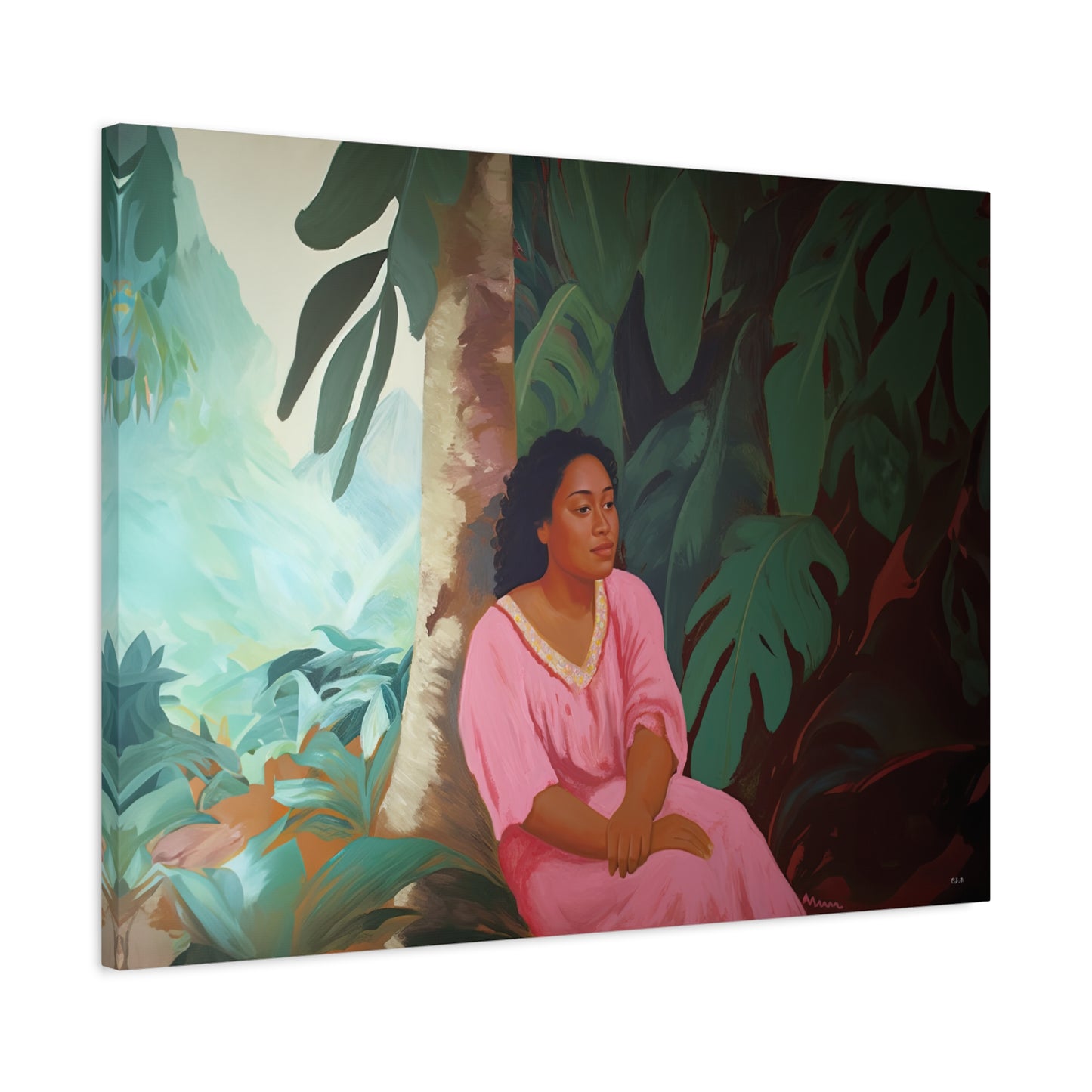 Polynesian Woman (Landscape , Stretched)