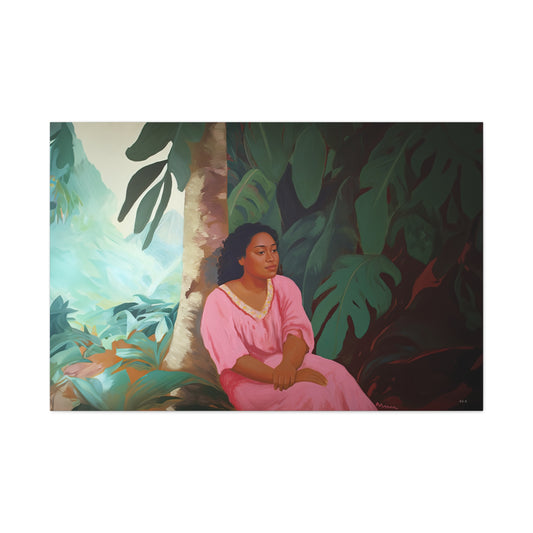 Polynesian Woman (Landscape , Stretched)