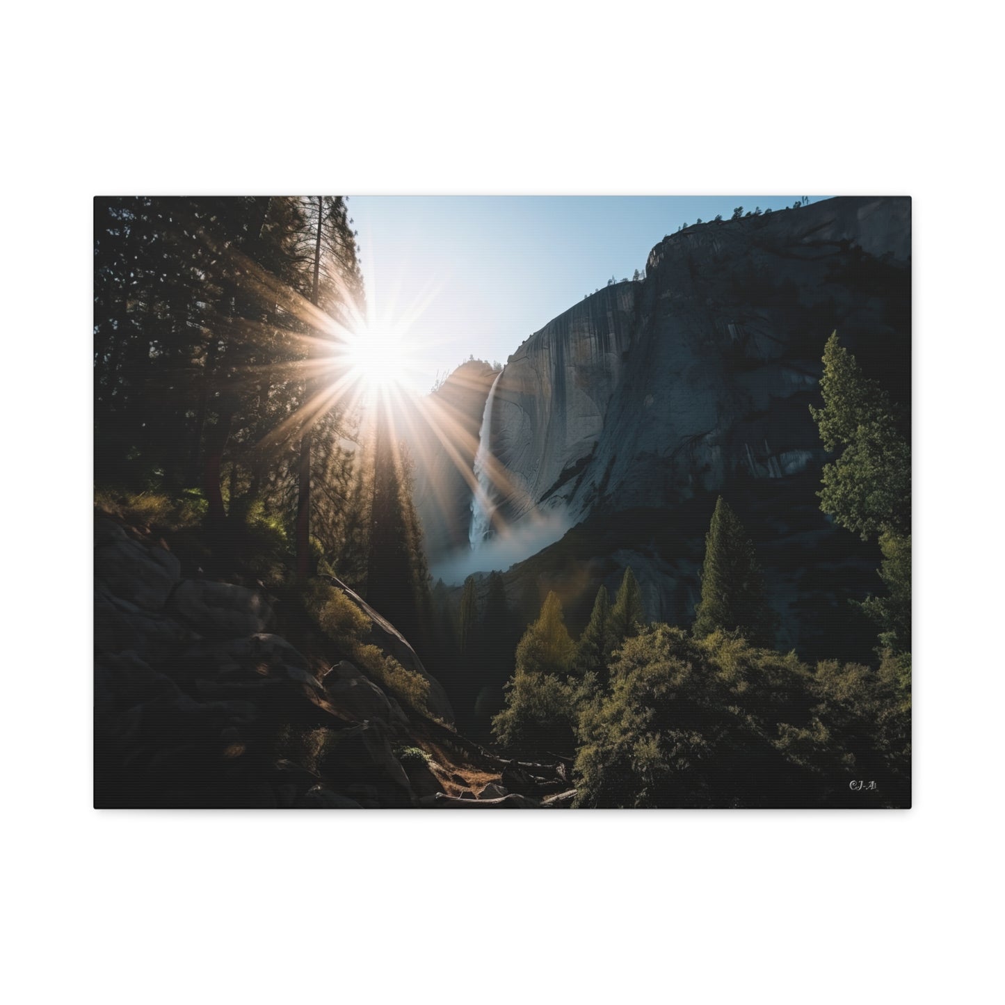 Yosemite Waterfall (Landscape, Stretched, 1.25")