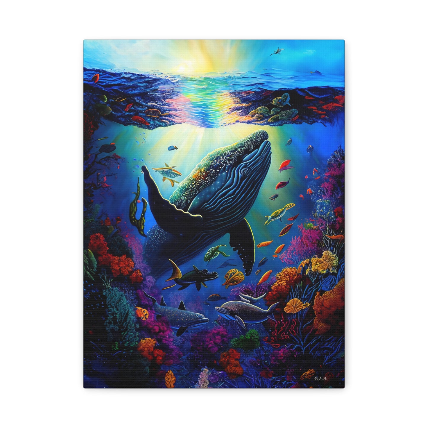 Humpback Whale (Portrait, stretched)