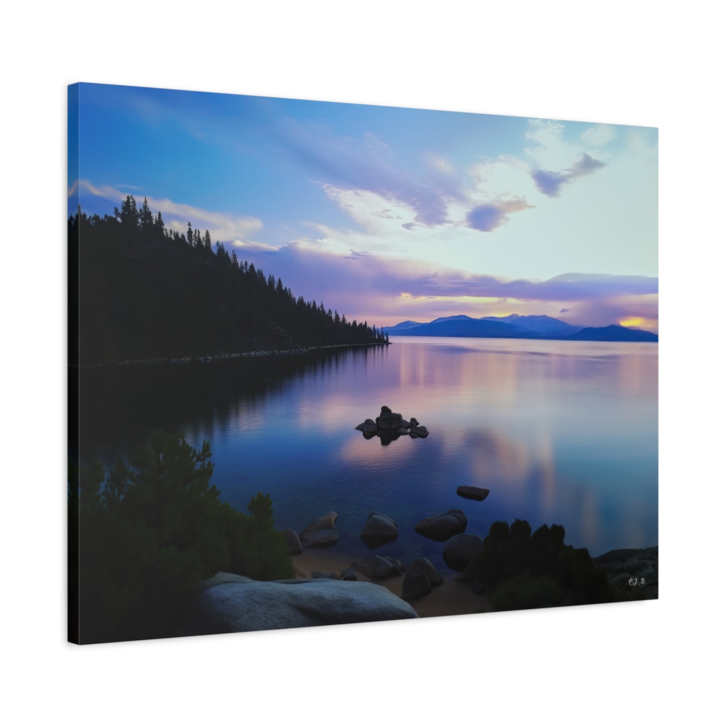 Lake Tahoe Purple Haze (Landscape, Stretched)