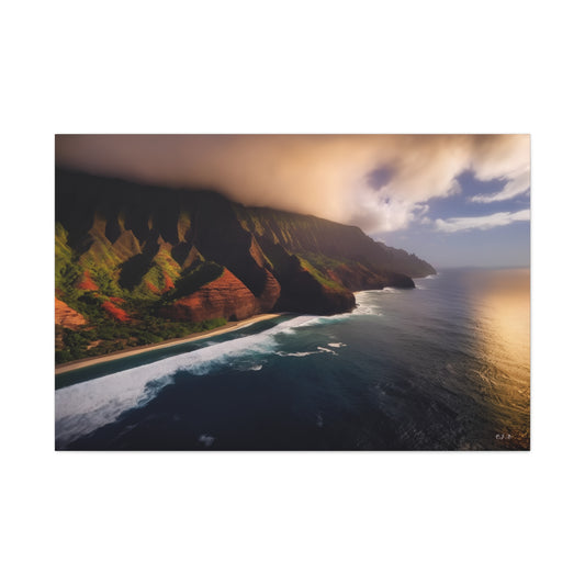 Napali Coast, Hawaii  (Landscape View 1, Stretched)