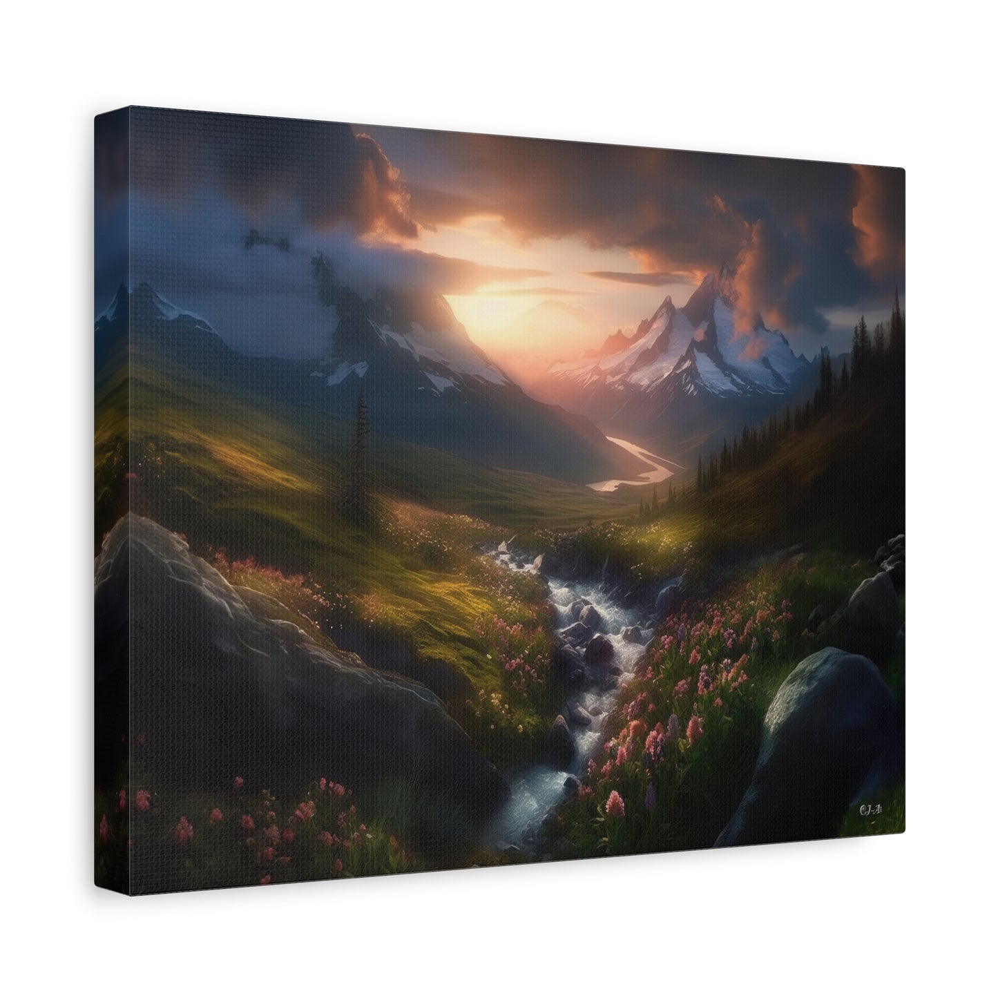 Blissful Mountainous landscape (Landscape view Stretched)