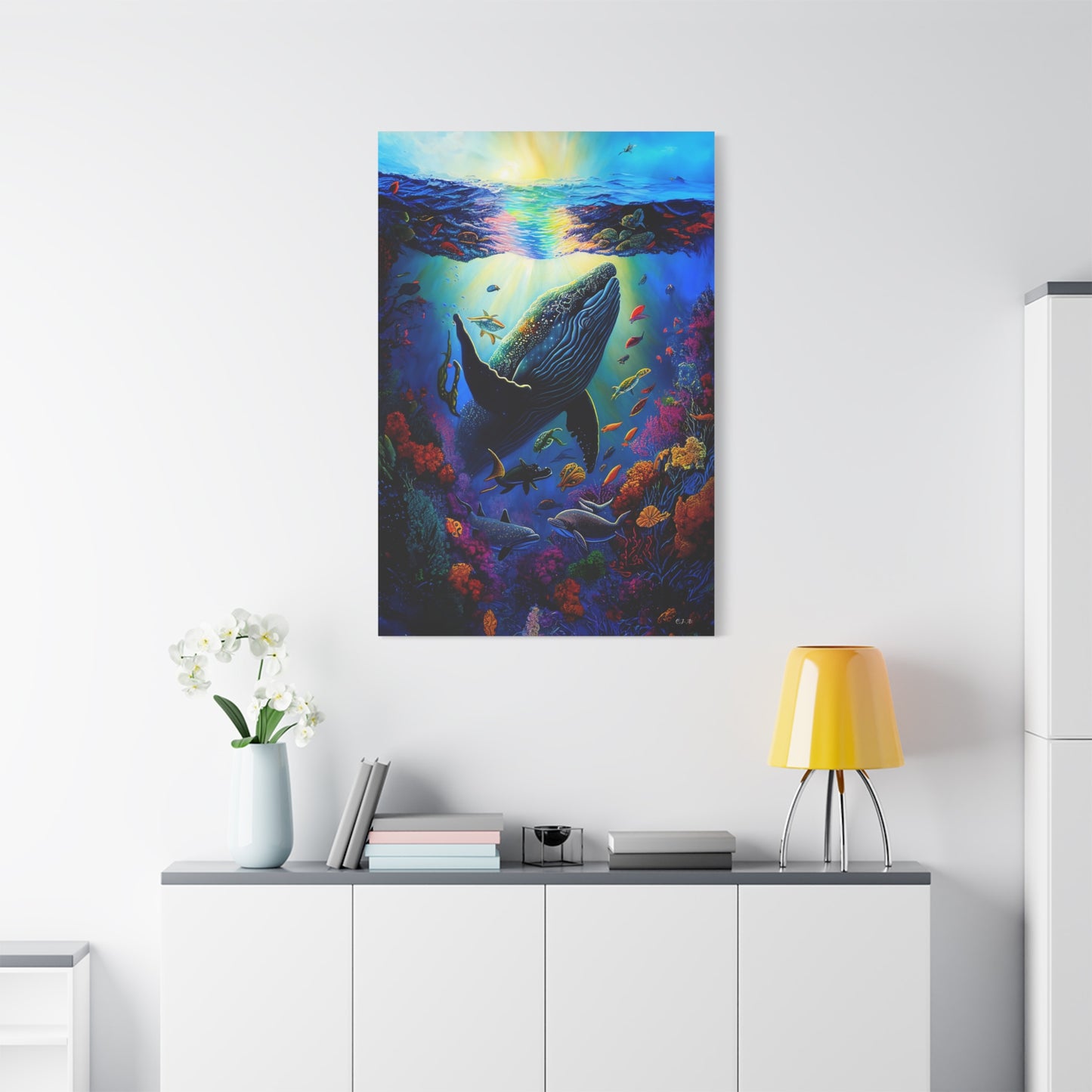 Humpback Whale (Portrait, stretched)