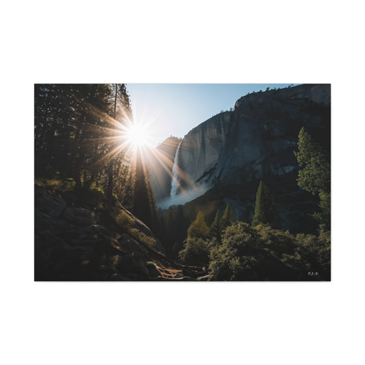 Yosemite Waterfall (Landscape, Stretched, 1.25")