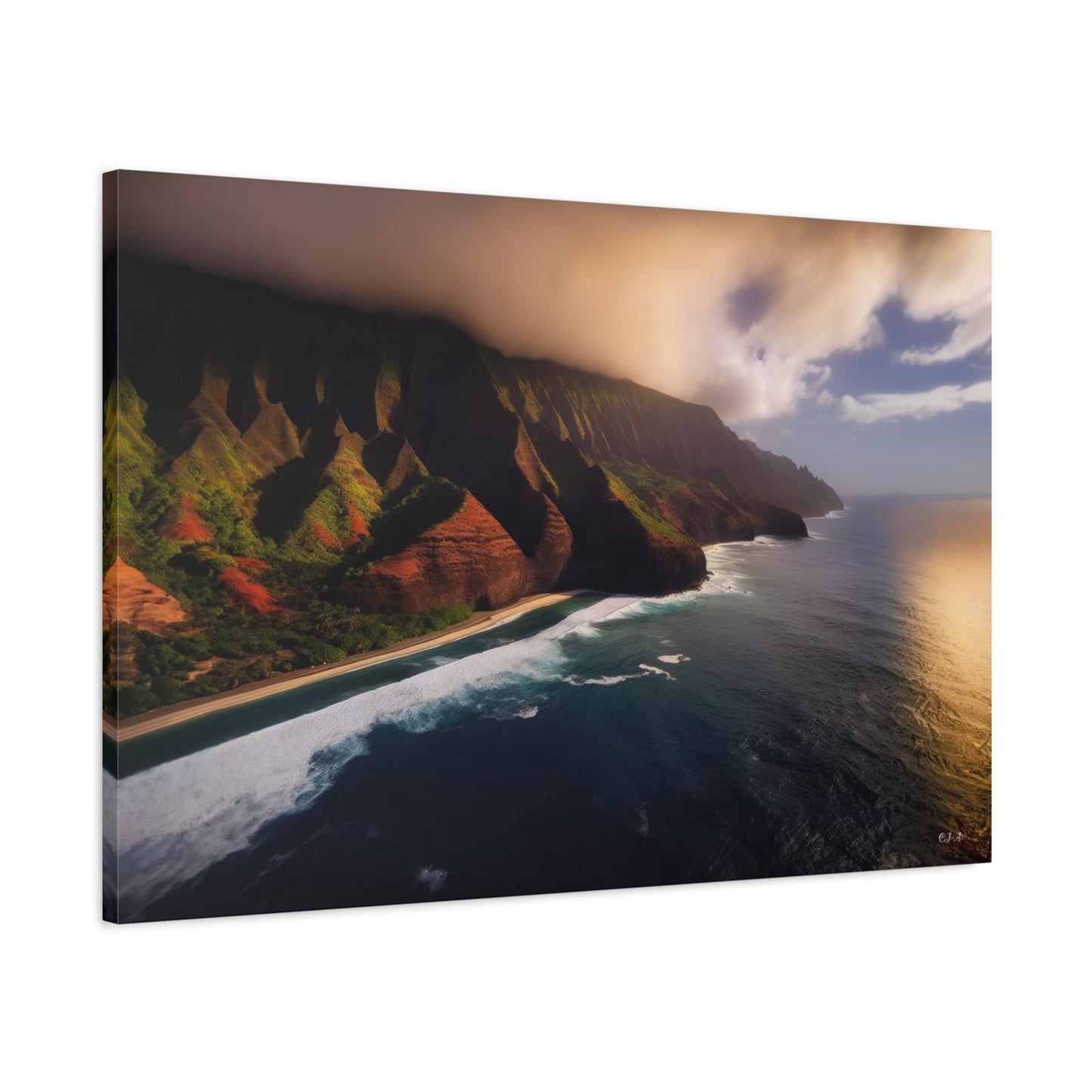 Napali Coast, Hawaii  (Landscape View 1, Stretched)