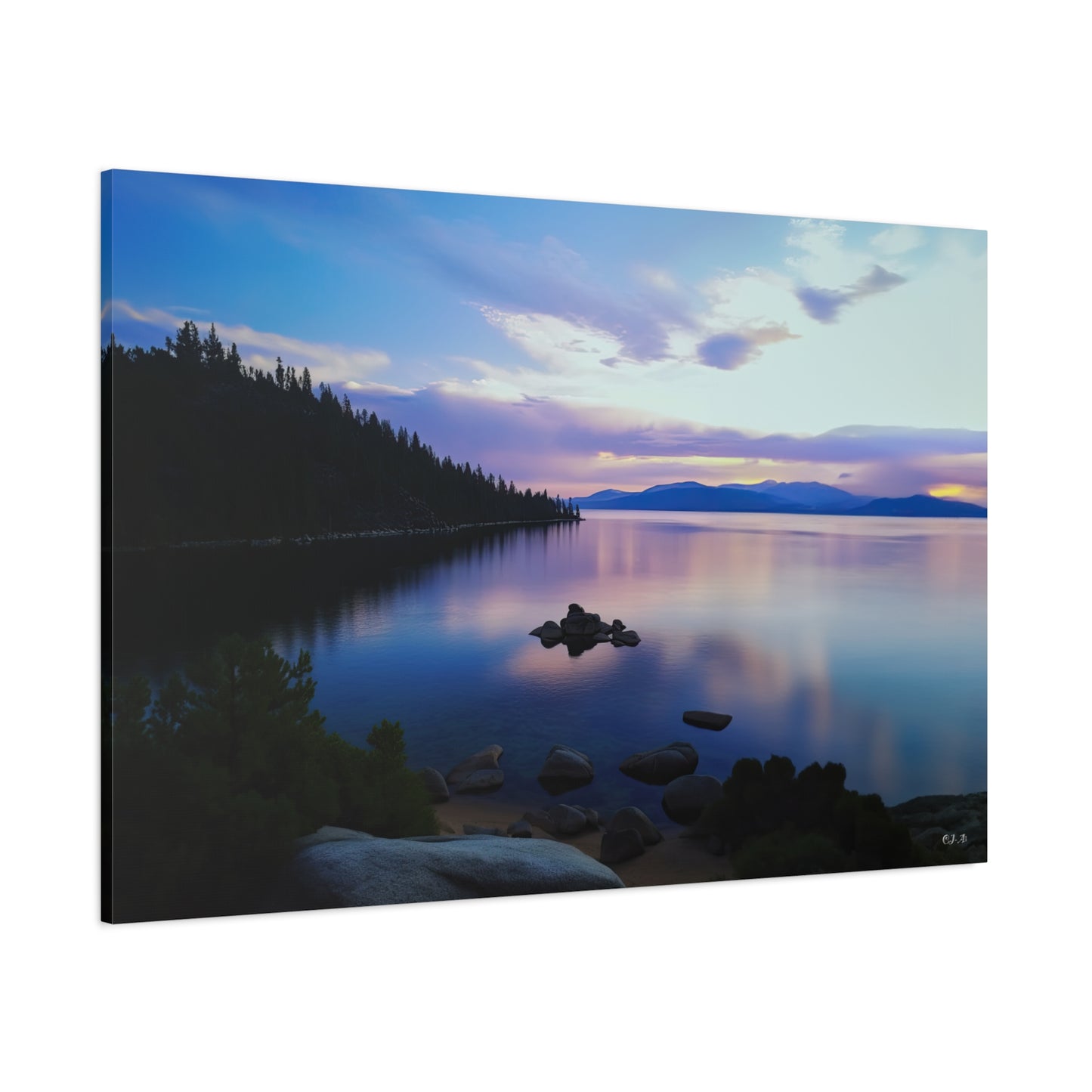 Lake Tahoe Purple Haze (Landscape, Stretched)