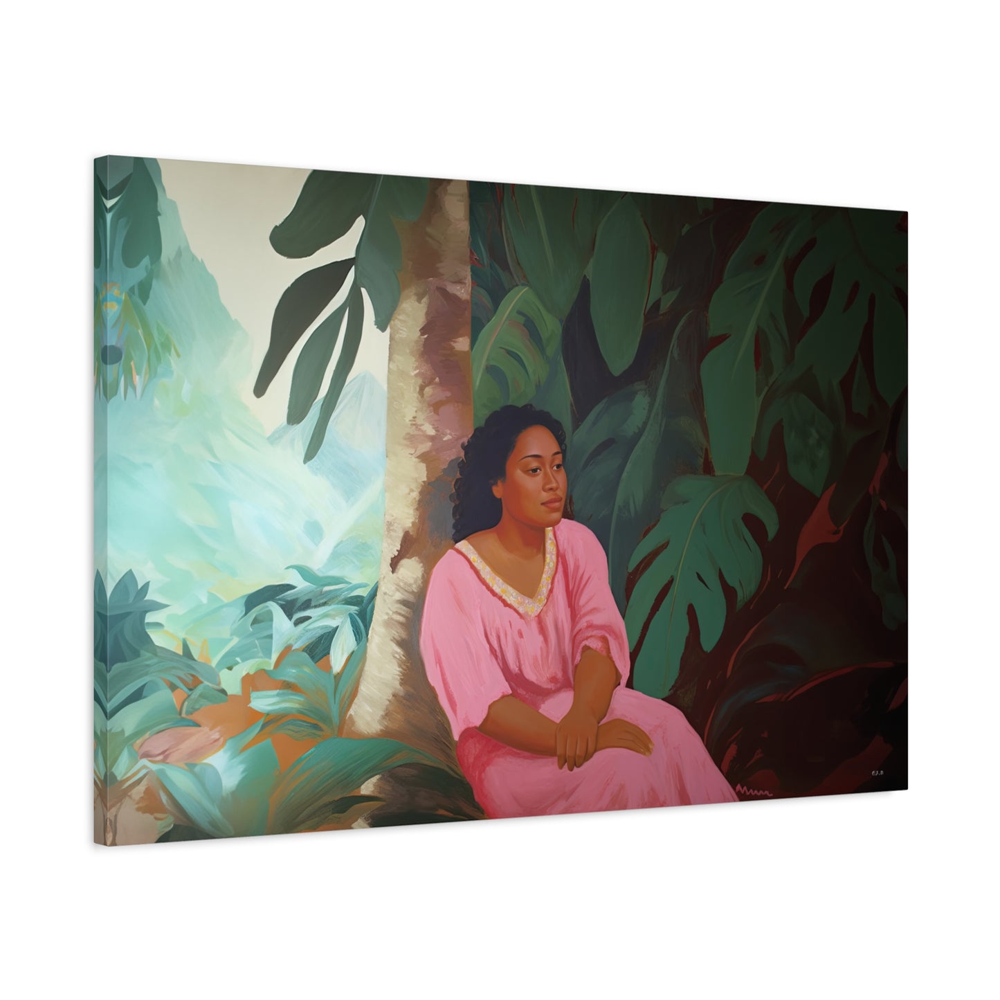 Polynesian Woman (Landscape , Stretched)