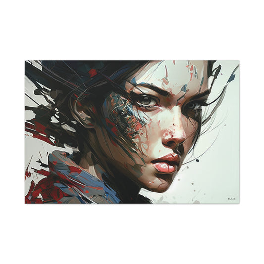 Futuristic Abstract AI woman (Landscape Stretched)
