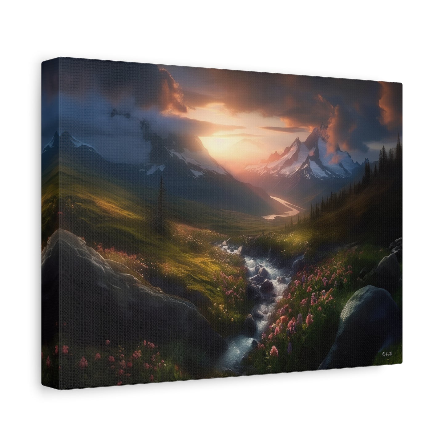 Blissful Mountainous landscape (Landscape view Stretched)