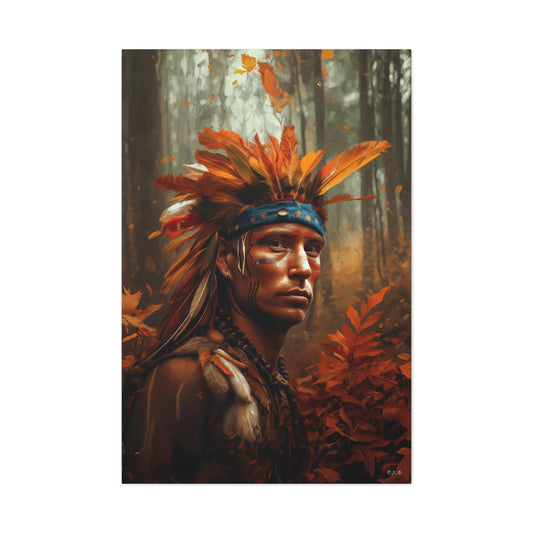 Native American Warrior 2 (Portrait, Stretched 1.25")