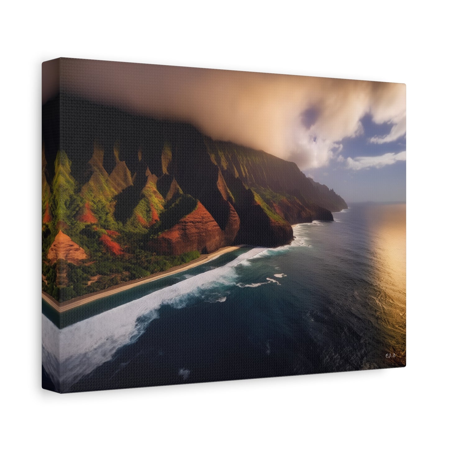 Napali Coast, Hawaii  (Landscape View 1, Stretched)