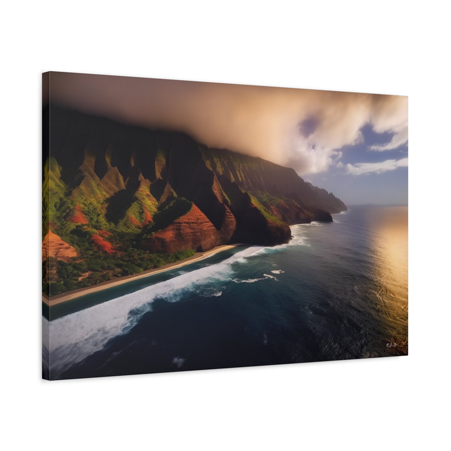 Napali Coast, Hawaii  (Landscape View 1, Stretched)