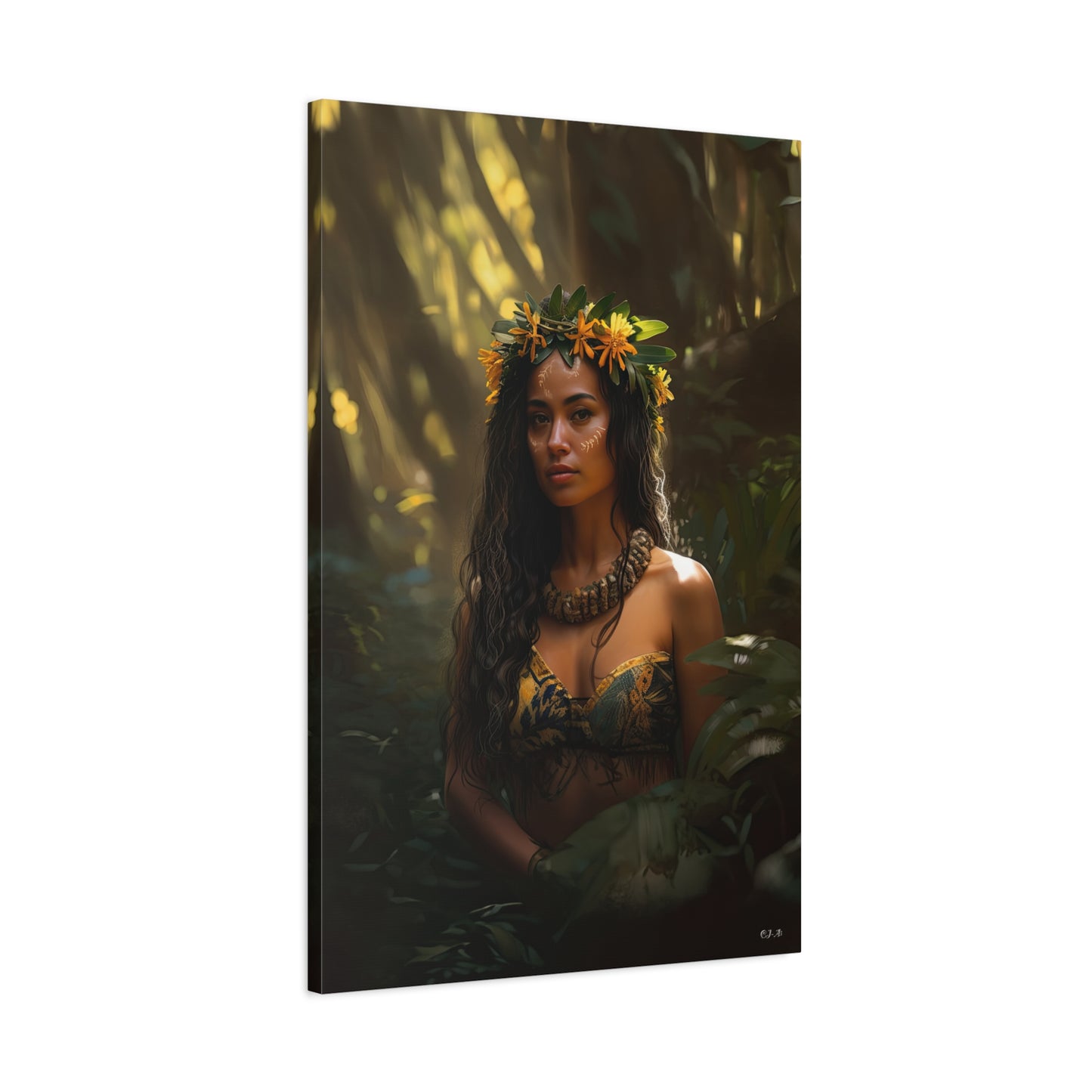 Polynesian Princess (Portrait, Stretched, 1.25")